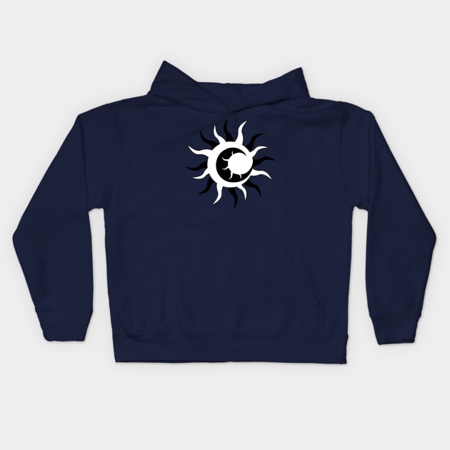 Sun and Moon Inception Inversion Kids Hoodie by Kirion